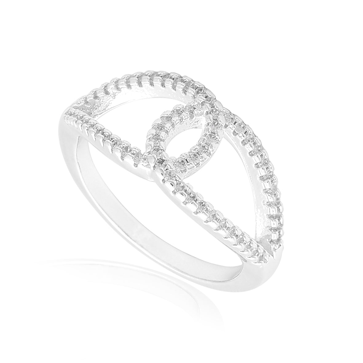 Intertwined Oval Detail Ring